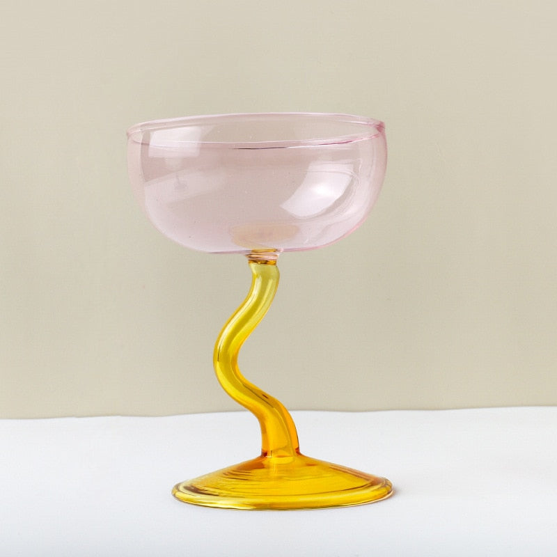 JINEE.GLASS Squiggly Glass Cup