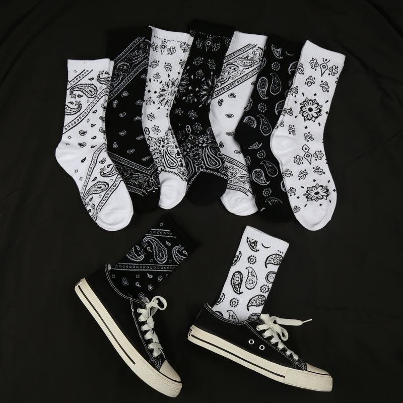 Paisley Street Mid-Calf Socks