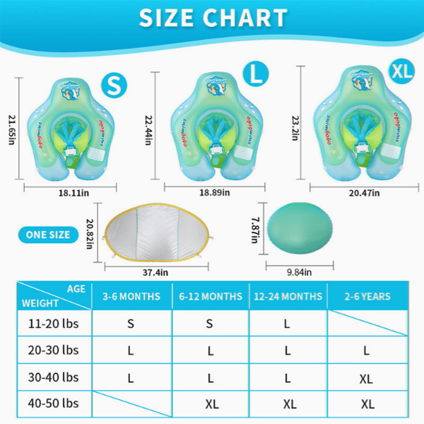 AquaBabe™ Sunshade Baby Pool Floaty