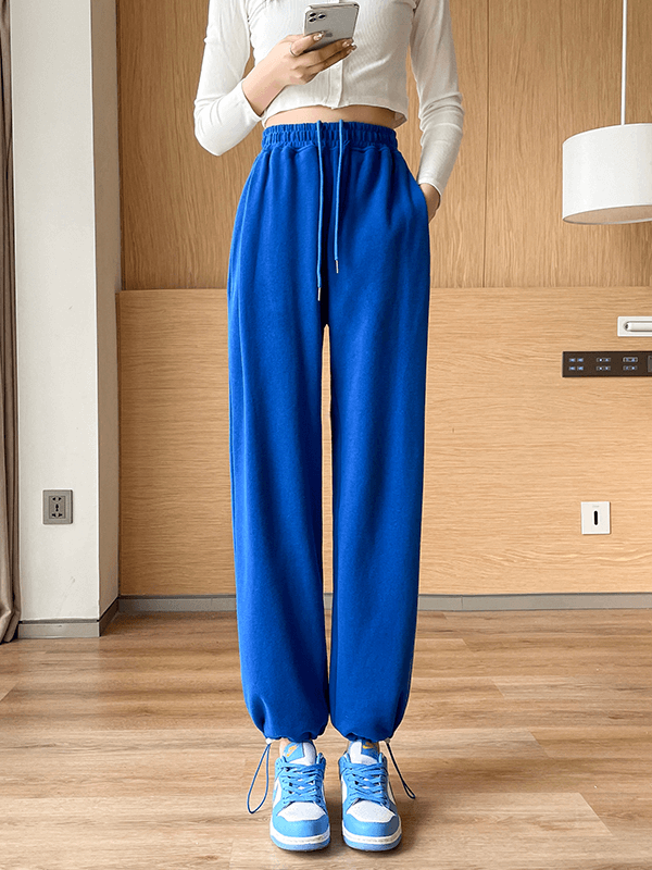 Women's Casual Comfort Sweat Pants-Klein blue