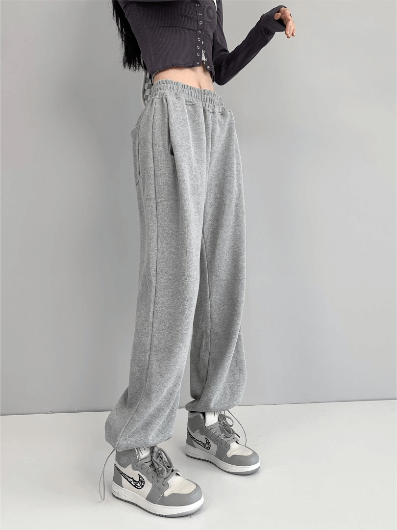 Women's Casual Comfort Sweat Pants-Rose Pink