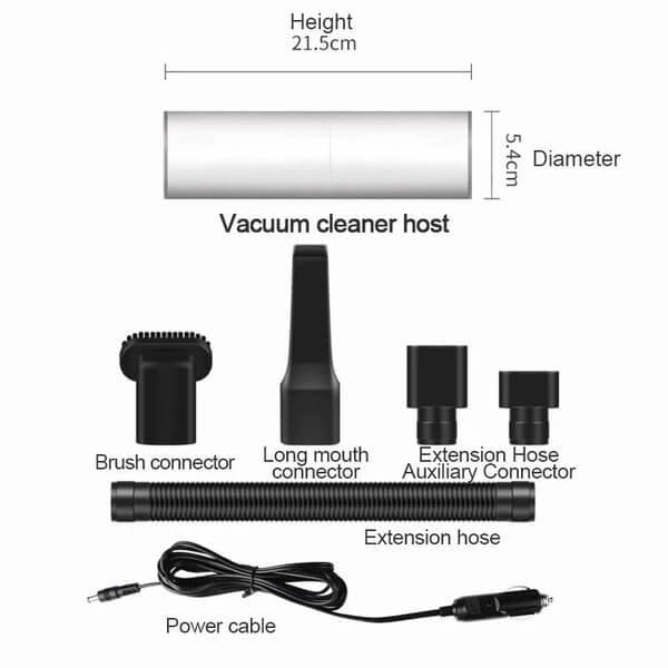 CleanJet™ USB Portable Vacuum Cleaner for Cars