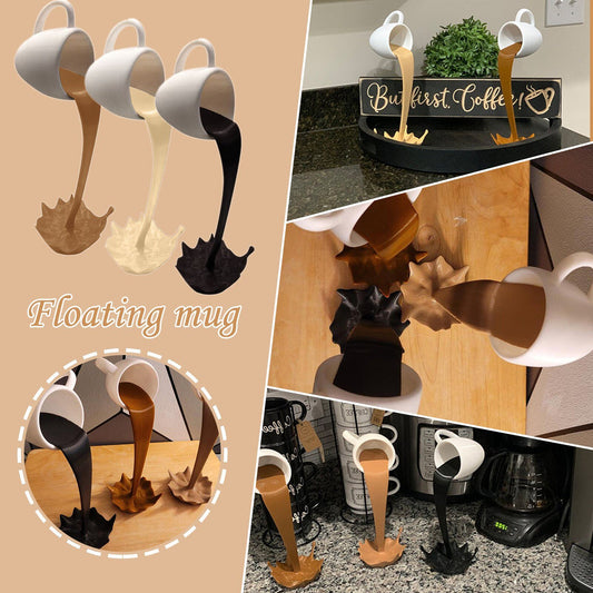 CoffeeDream™ Floating Coffee Cup Decor