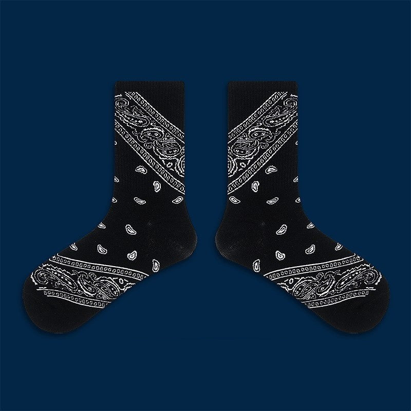 Paisley Street Mid-Calf Socks