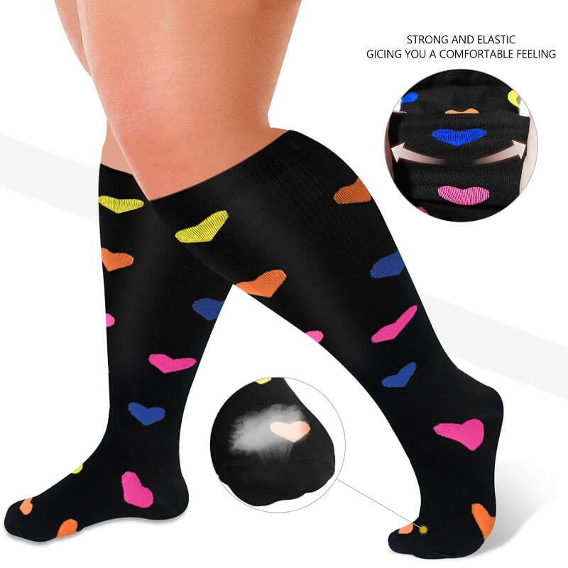 ComfyLegs™ Plus Size Compression Socks-3 Pairs Set