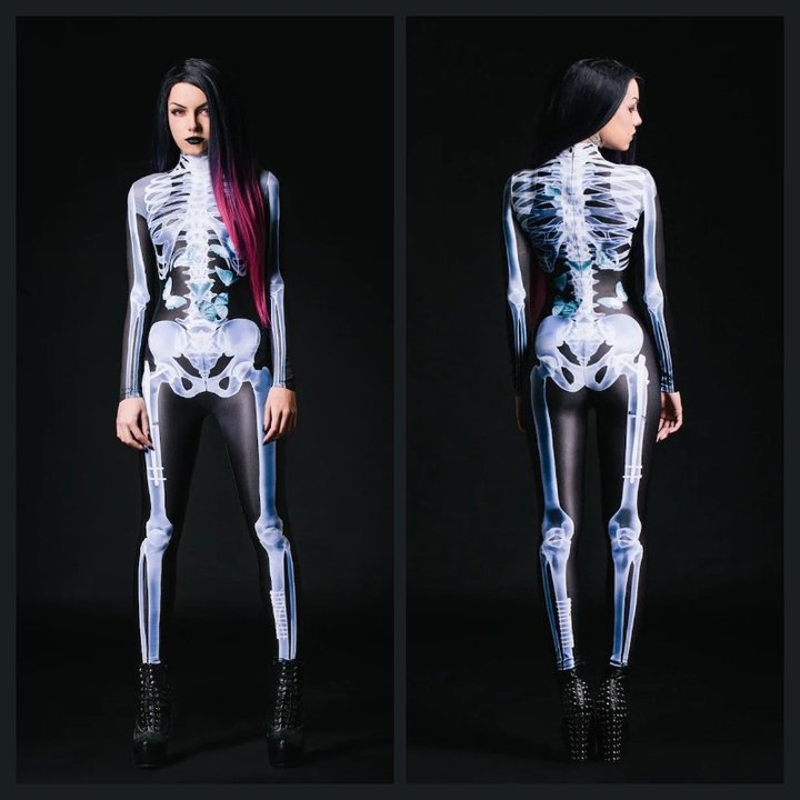 SkullChic™ Full Body Skeleton Jumpsuit