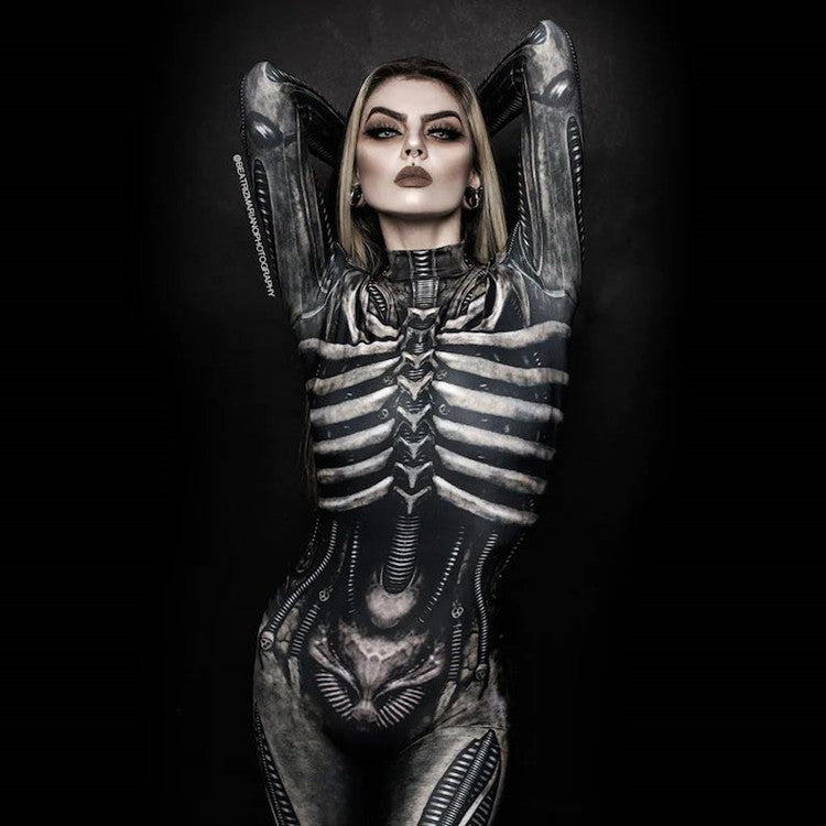 SkullChic™ Full Body Skeleton Jumpsuit