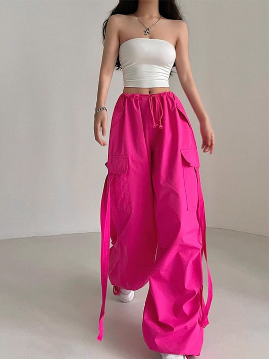 StreetChic™ Casual Wide-Leg Cargo Pants