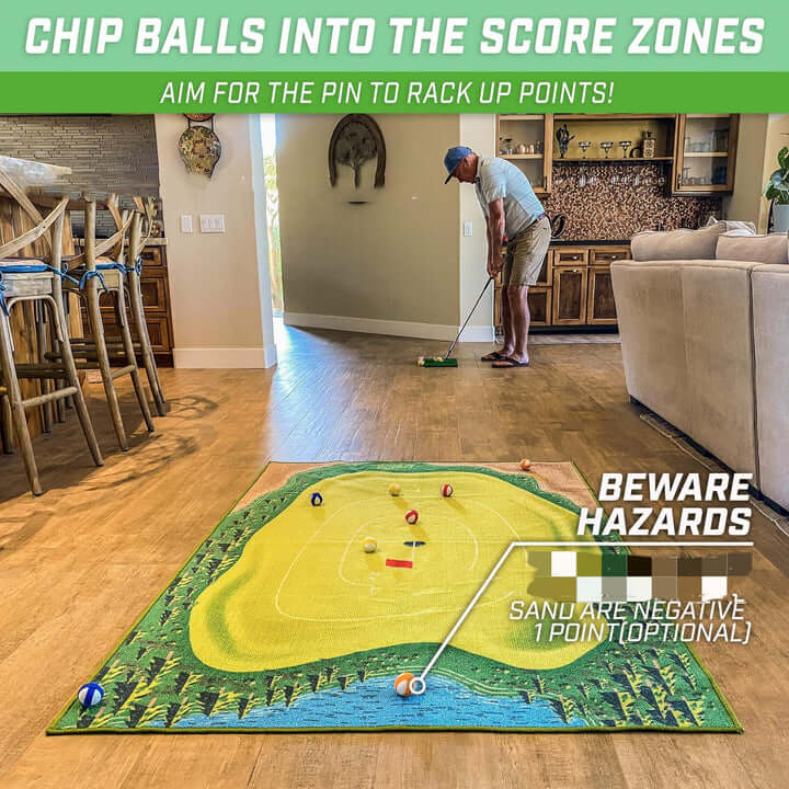 JINEE SwingPath™ Chipping Golf Game Mat