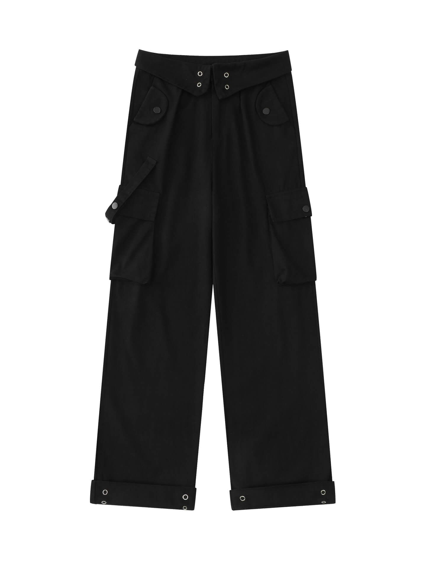 TrendyCargo™ High-Waisted Wide-Leg Cargo Pants