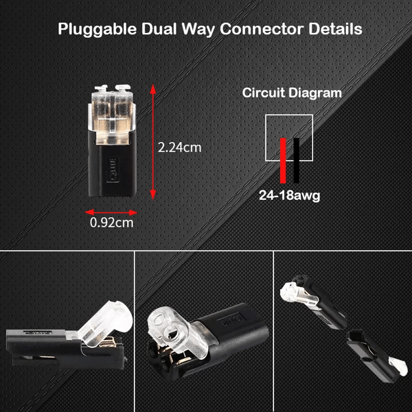 Spark™ Double-wire Plug-in Connector With Locking Buckle