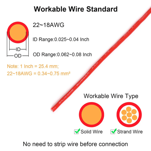 Spark™ Double-wire Plug-in Connector With Locking Buckle