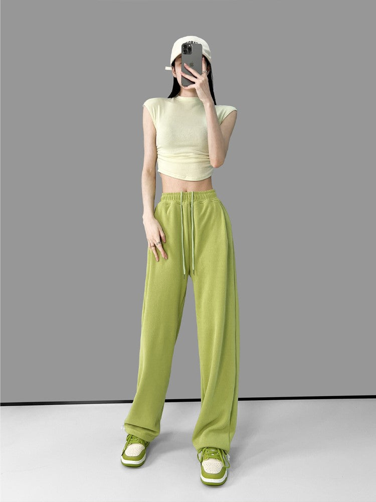 Women's Casual Comfort Sweat Pants-Avocado Green