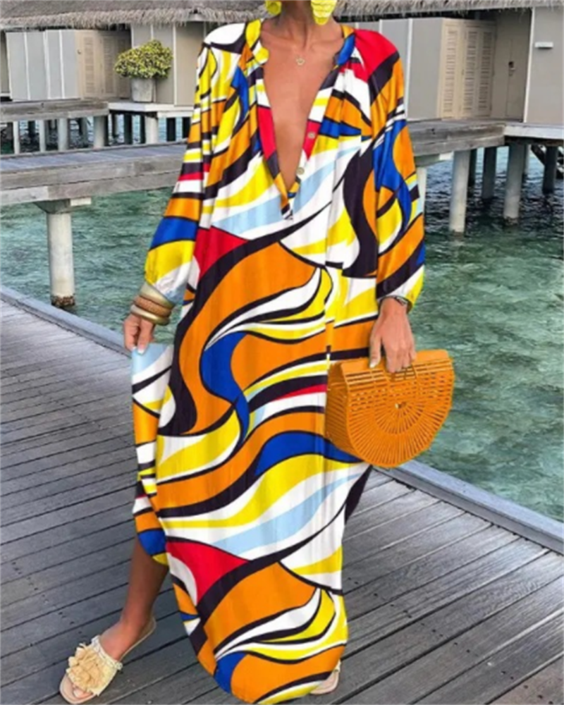 SunnySol™ Colorful Boho Dress