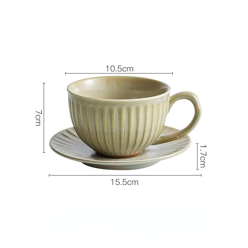 JINEE.CERAMIC Vintage Latte Cup Set