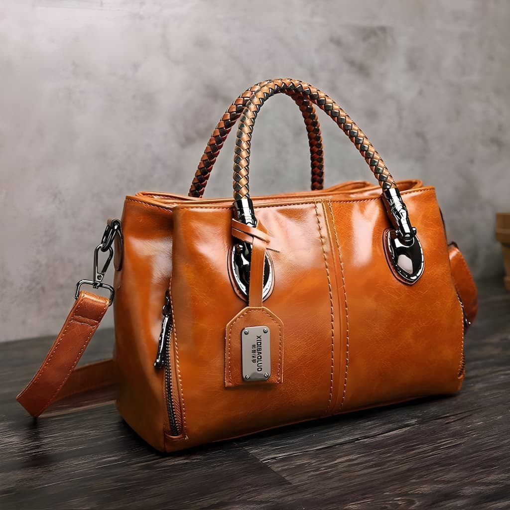 Crios™ - Large Soft Boston Leather Tote Bag (50% off)