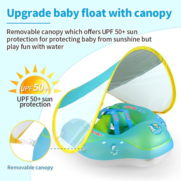 AquaBabe™ Sunshade Baby Pool Floaty