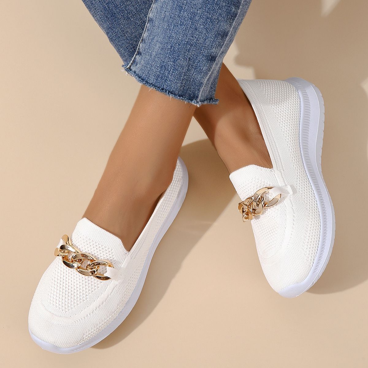 ADORA™ Slip on Shoes with Chain