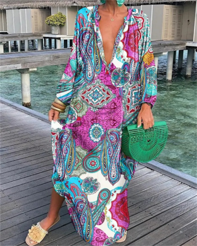 SunnySol™ Colorful Boho Dress