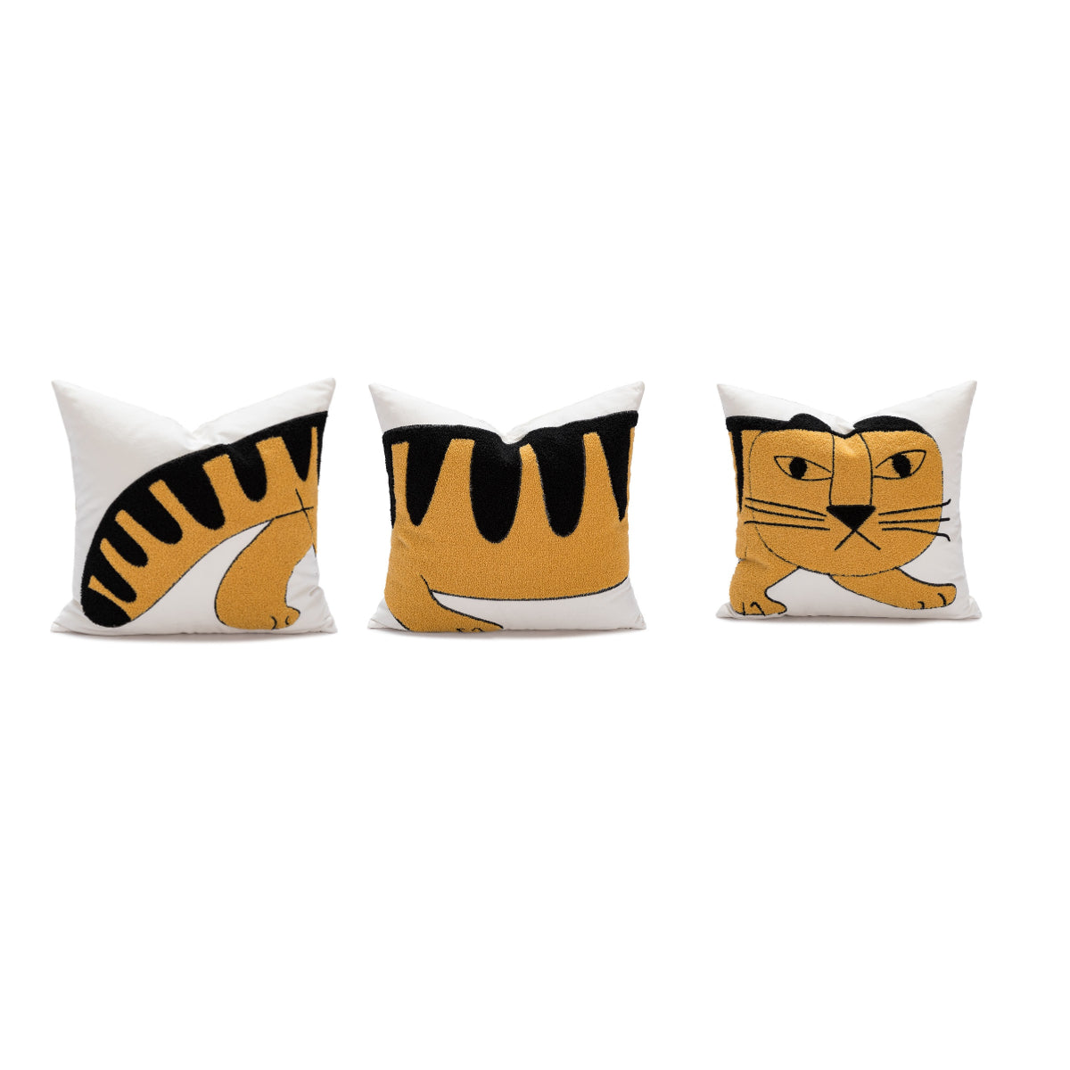 JINEE.DECOR.Cute Unique Cat Tiger Cushion Cover