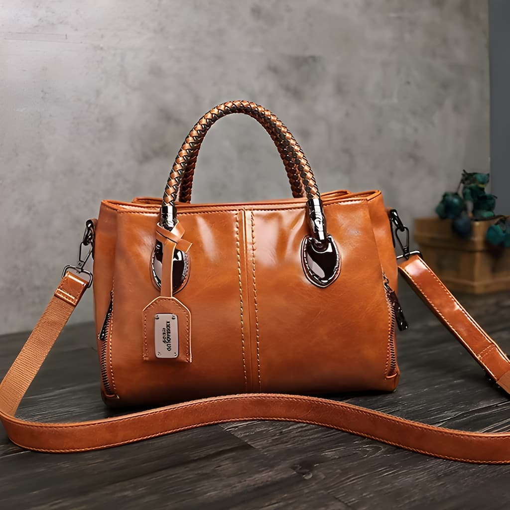 Crios™ - Large Soft Boston Leather Tote Bag (50% off)