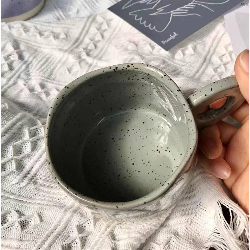 JINEE.CERAMIC Pinterest Style Ink Dots Mug