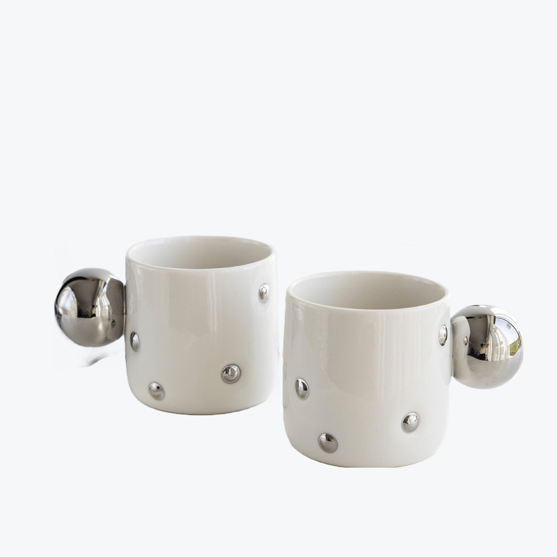 JINEE.CERAMIC Stilvolle Polka Dot Tasse