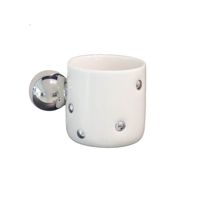 JINEE.CERAMIC Stilvolle Polka Dot Tasse