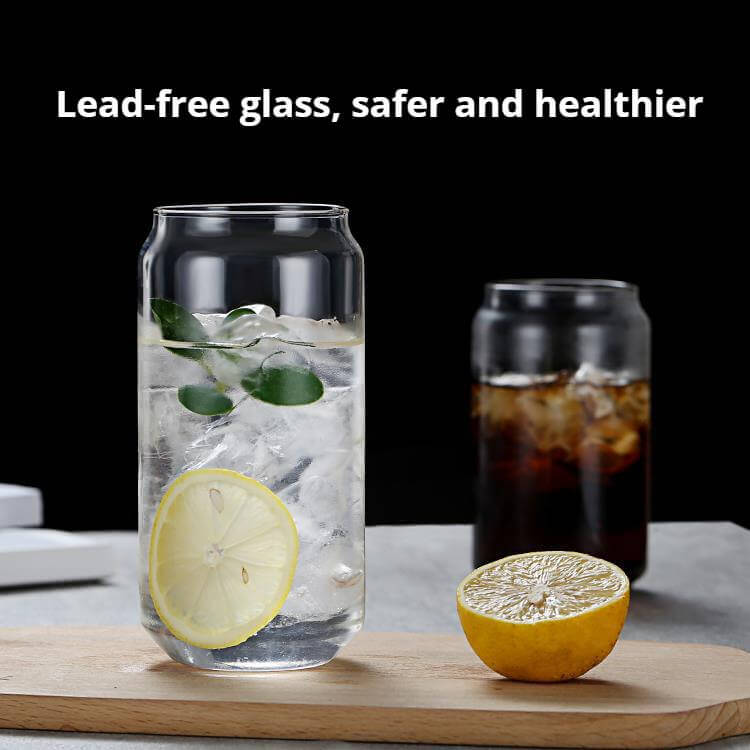 JINEE.Glassware.Cans Shape Glass Cup