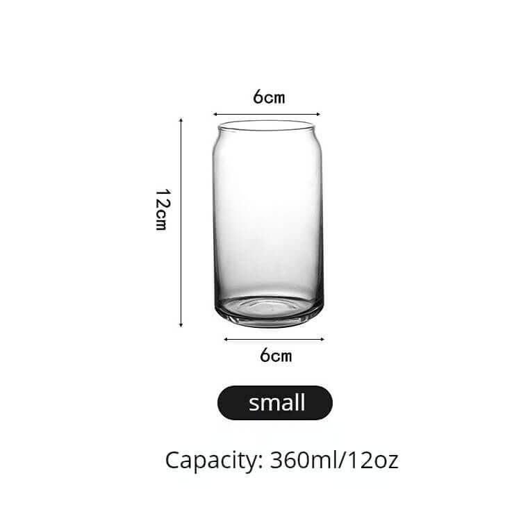 JINEE.Glassware.Cans Shape Glass Cup