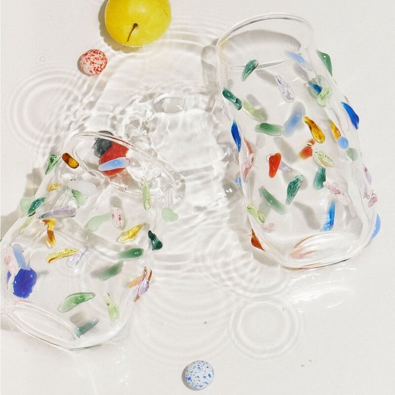 JINEE.GLASS Sugar Coated Confetti Handmade Glass