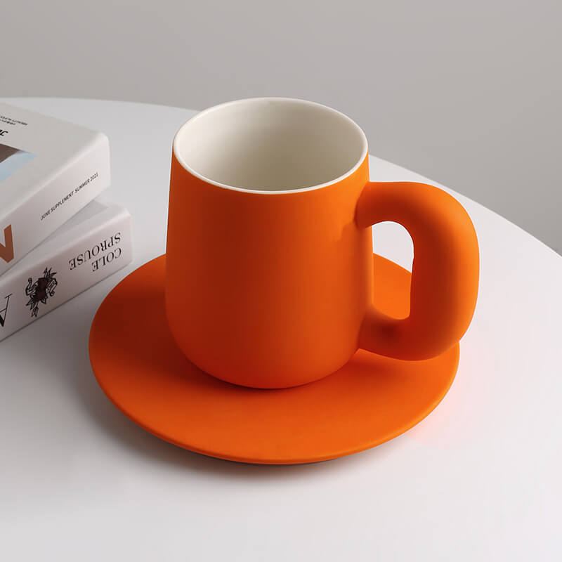 JINEE.ORIGINAL Modern Aesthetic Mug With Saucer