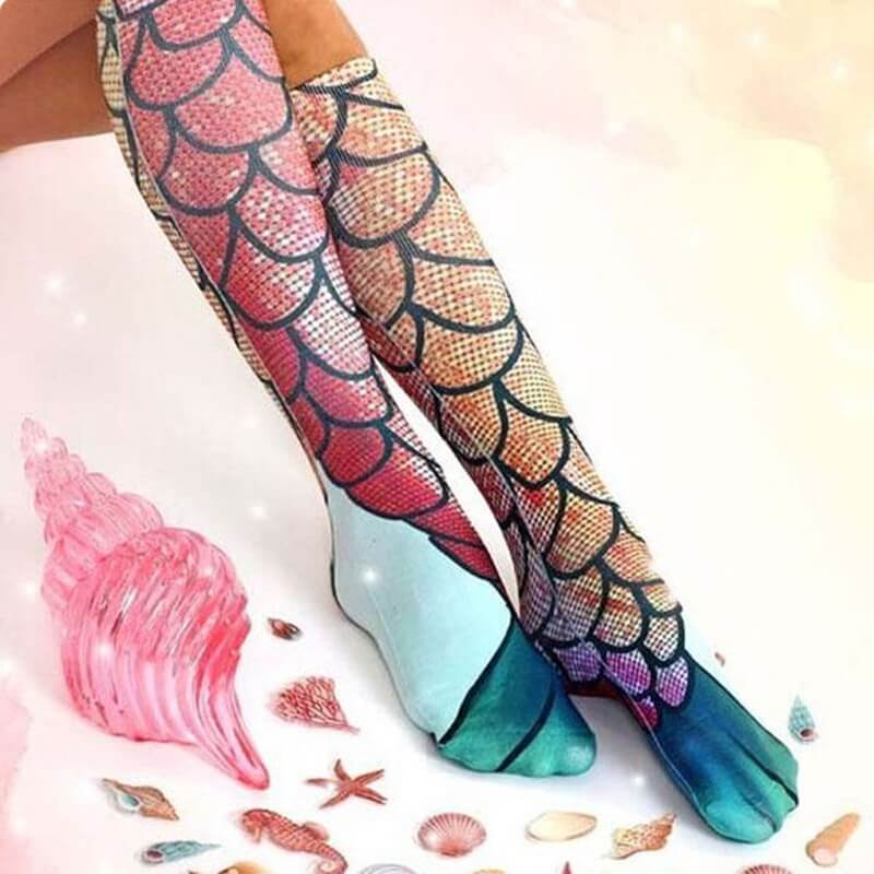 JINEE 3D Mermaid Socks