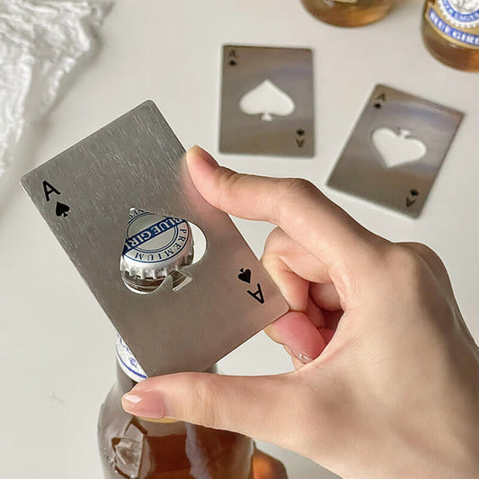 JINEE. Spades Un ouvre-bouteille de cartes à jouer