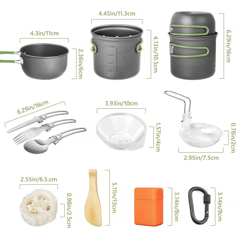 NaturePulse™ Camping Cookware Set Pro