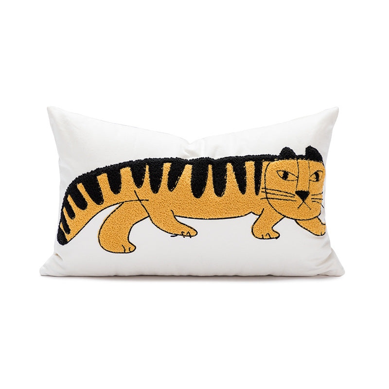 JINEE.DECOR.Cute Unique Cat Tiger Cushion Cover