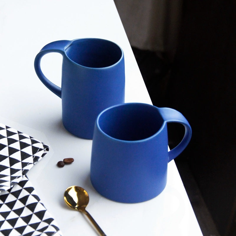 JINEE.CERAMIC Minimalist Klein Blue Mug