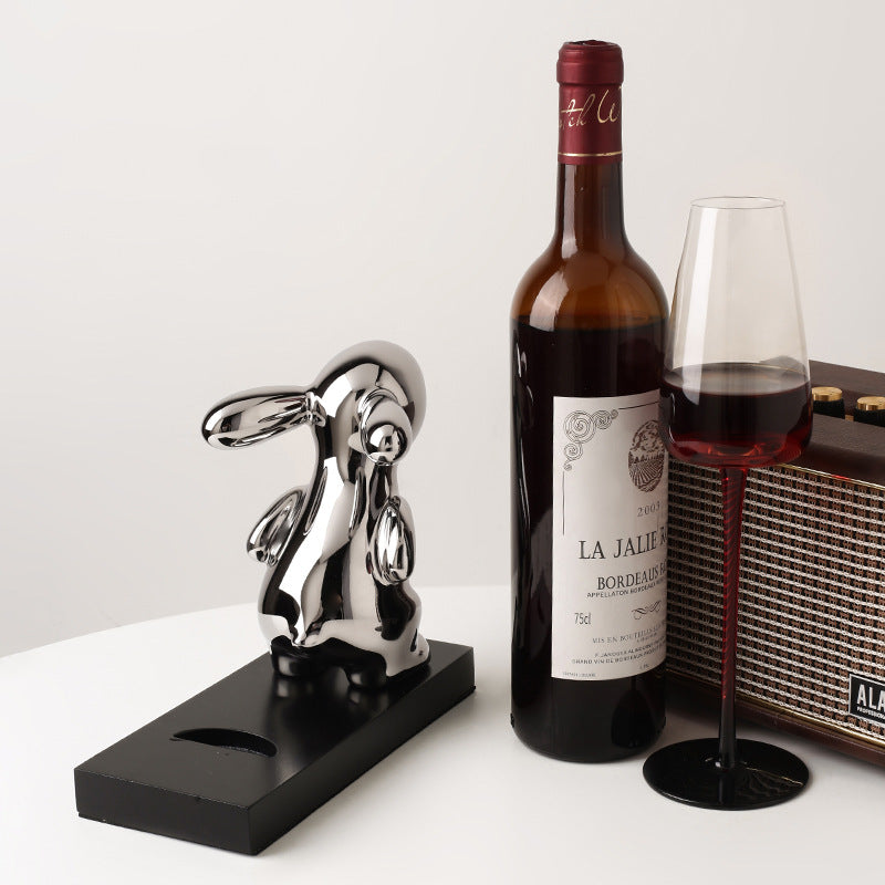 JineeSelected Rabbit Shape Wine Bottle Rack