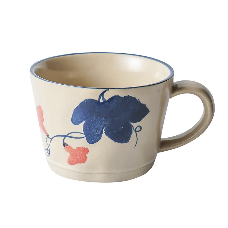 JINEE.CERAMIC Hand Painted Flower Mug