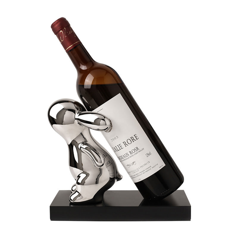 JineeSelected Rabbit Shape Wine Bottle Rack