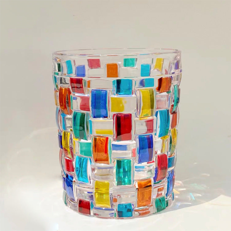 JINEE.GLASS.Hand-Painted Rainbow Glass