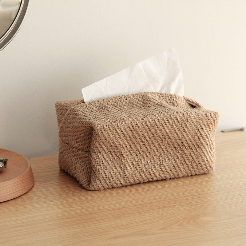 JINEE.Visland Linen Tissue Box