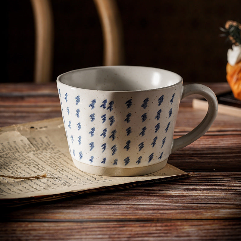 JINEE.CERAMIC Hand Painted Retro Mug