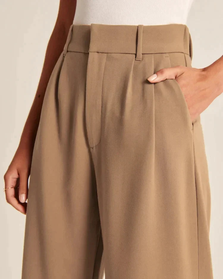 JINEE High Waist Tailored Wide Leg Pants