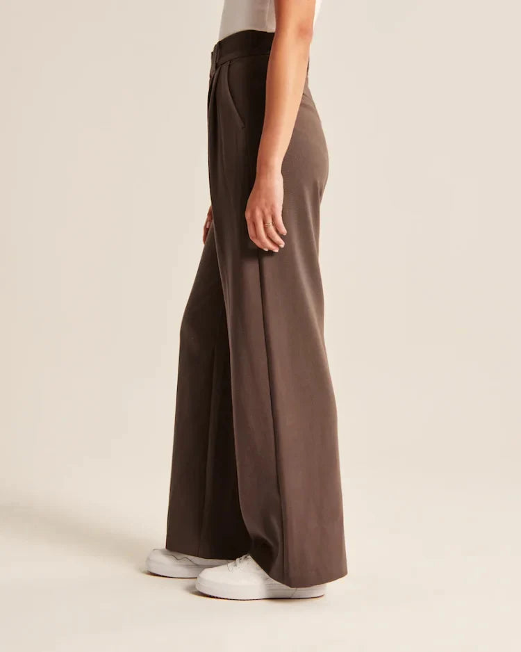 JINEE High Waist Tailored Wide Leg Pants