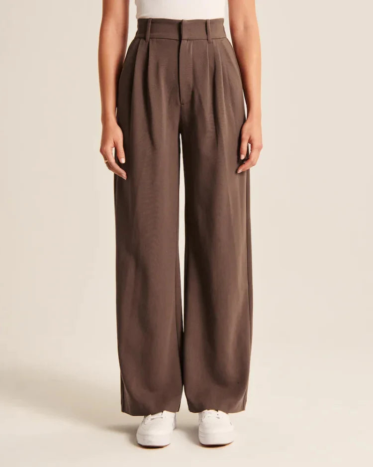 JINEE High Waist Tailored Wide Leg Pants