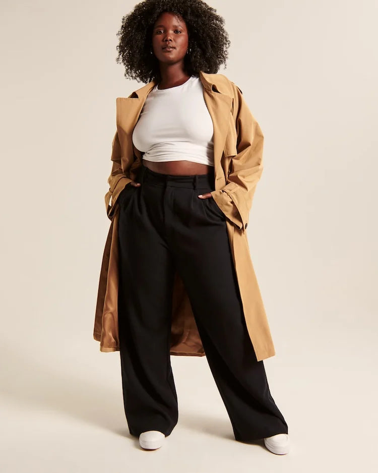 JINEE High Waist Tailored Wide Leg Pants