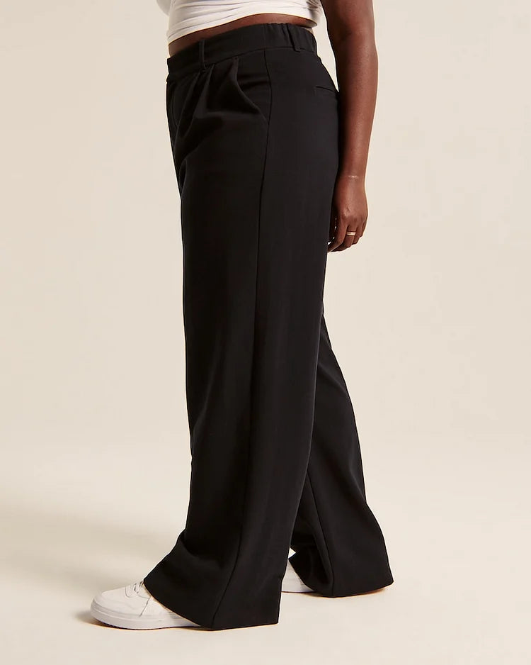 JINEE High Waist Tailored Wide Leg Pants