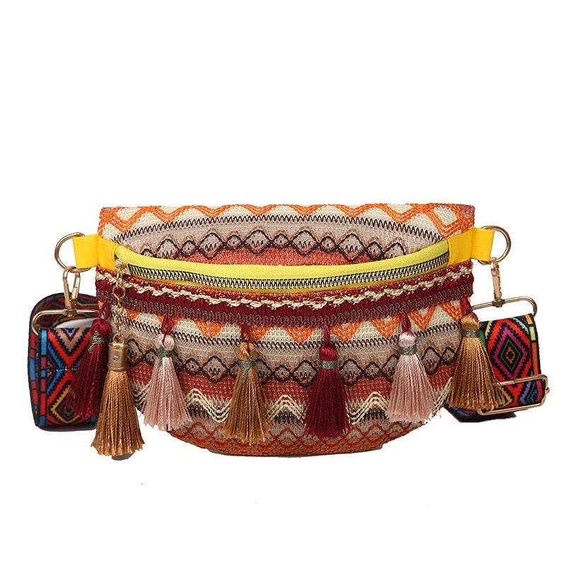 Jinee. Misa™ - Folk Style Waist Bag