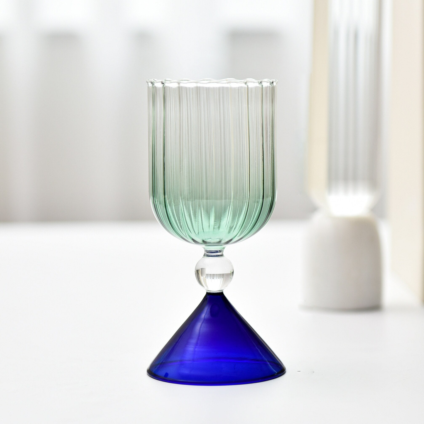 JINEE.Glassware.Tinted & Textured Cocktail Glass